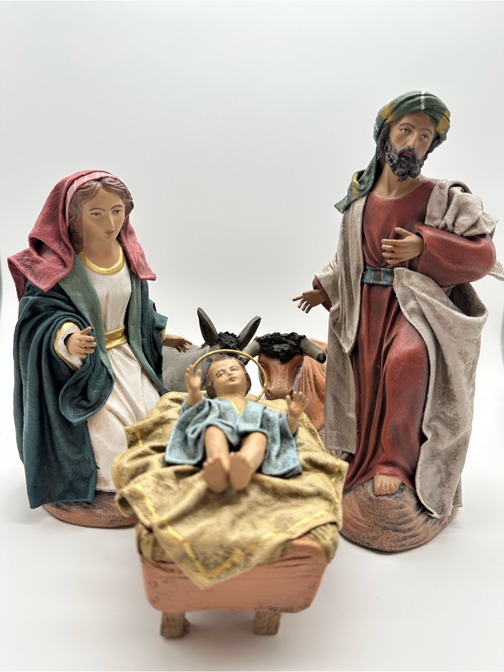 Classic Nativity Scene Figurine Set - handmade in Murcia, Spain
